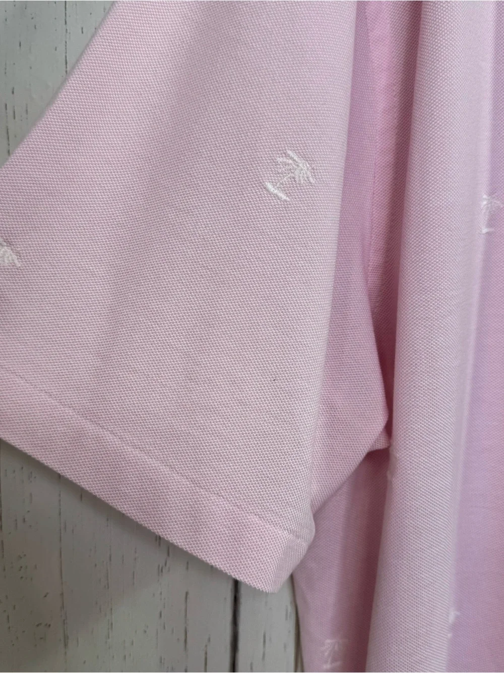 Ralph Lauren Pink Polo Shirt 2XLT Big Tall Palm Tree Embroidered Golf Preppy